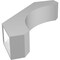 Ekena Millwork 6-in. W x 24-in. D x 28-in. H Legacy Architectural Grade PVC Knee Brace BRCP06X24X28LEC - alternate 3
